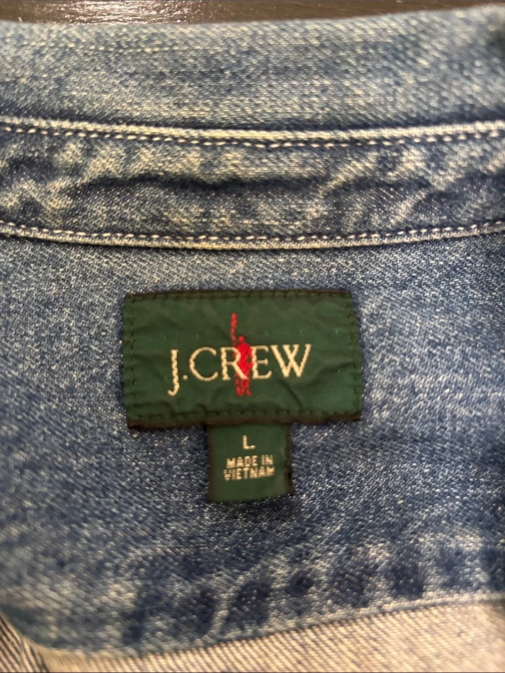 J. Crew Blue Denim Button-Up Shirt